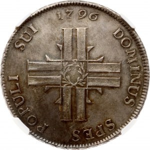 Švajčiarsko Lucerne 40 Batzen 1796 NGC MS 63 TOP POP