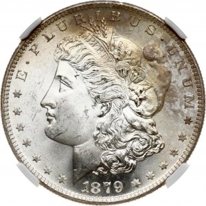 USA Morganův dolar 1879 S NGC MS 65