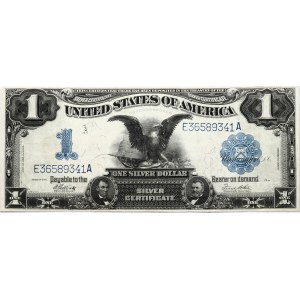 Srebrny certyfikat USA na 1 dolara z 1899 r.
