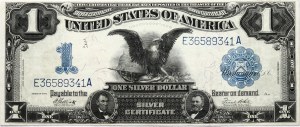 Certificat d'argent de 1 dollar des États-Unis 1899