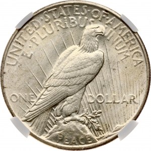 Dolar USA 1935 Peace Dollar NGC MS 62