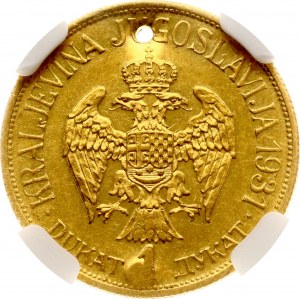 Juhoslávia 1 dukát 1931 vzor NGC AU DETAILY