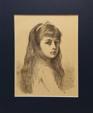 Leopold HOROWITZ (1837-1917), Portrét dívky, 1884