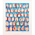 Edward Dwurnik (1943 - 2018), Tulipani rosa, incografia, 2016