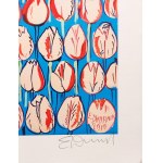 Edward Dwurnik (1943 - 2018), Tulipani rosa, incografia, 2016