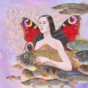 Svitlana Ulka, Engel mit Fisch, 2024