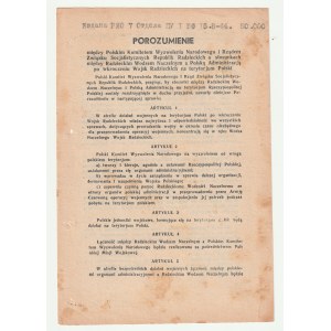 [PKWN]. Tekst porozumienia PKWN z rządem ZSRS z 05.08.1944