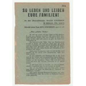 SO LEBEN und leiden eure Familien! (Takto žijí a trpí vaše rodiny!) - 19.03.1945