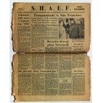 S.H.A.E.F. 11 numerów pisma codziennego Naczelnego Dowództwa Sojuszniczego (Supreme Headquarters Allied Expeditionary Force) z kwietnia i czerwca 1945