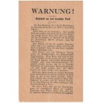 SET of 5 leaflets. - 1) End of 1939, leaflet still maintained in a semi-conciliatory tone ...