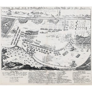 WARSAW. Plan of the Battle of Warsaw (28-30 July 1656) fought during the Swedish Deluge - day two