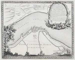 LISEWO MALBORSKIE. Plan der polnischen Festungsanlagen in Lisewo im Jahr 1658, eng. F. de Lapointe, Zeichnung von E. J. Dahlbergh