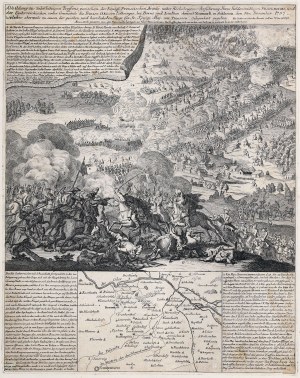 LUTYNIA (district of Środa Śląska). Battle of Lutynia (December 5, 1757), ryt. J. D. Schleuen