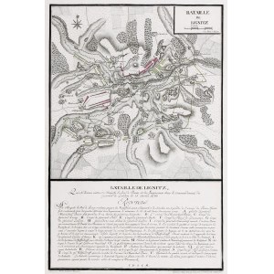 LEGNICA. Plan of the Battle of Legnica from August 15, 1760, opr. Therbu, rit. Cöntgen