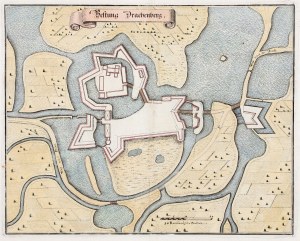 ŽMIGRÓD. Plán pevnosti v Żmigródu. Theatrum Europaeum, ed. Matthäus Merian, Frankfurt n. Main 1633-1718.