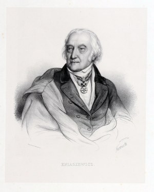 KNIAZIEWICZ Karol Otto (1762-1842). Dowódca Legii Naddunajskiej, lit. J. Sz. Kurowski (1809-1851), wyd. B. Lemercier, ok. 1842
