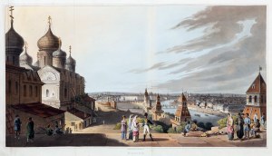 MOSKWA. Okolice Kremla w epoce napoleońskiej, anonim, wyd. R. Bowyer, Londyn 1814