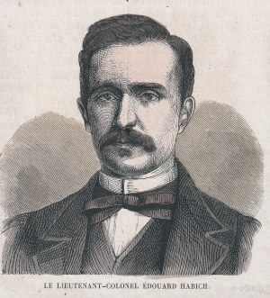 HABICH Edward. Portrait du lieutenant-colonel Edward Habich ; 1863