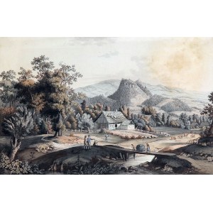 SOKOLE MOUNTAINS. The Falcon Mountains from the north; drawn by S.C.C. Reinhardt, etched by G.D. Berger