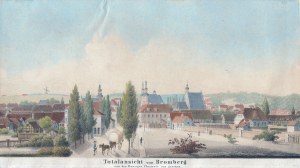 BYDGOSZCZ. Pohľad na mesto z Danziger Chaussee (dnes Gdańska ulica); anonym, asi 1830