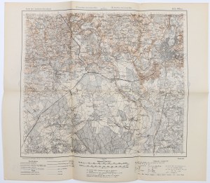 VILNA. Mappa dei dintorni di Vilnius, Šilanės a nord, Polukės a sud