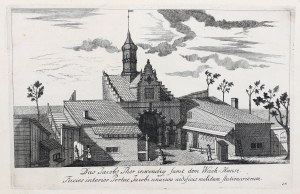 GDAŃSK. Svatojakubská brána ze strany města; ryt. M. Deisch, kresba F.A. Lohrmann