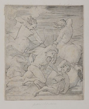 CARAGLIO, GIOVANNI JACOPO (1500/1505-de Cracovie 1565), KRAKOW. Hercule combattant les centaures