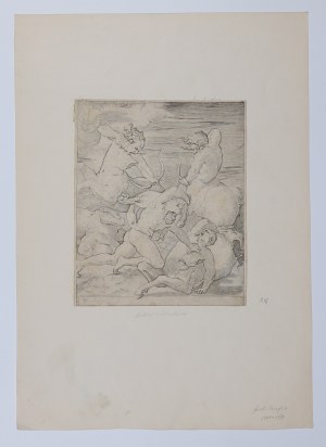 CARAGLIO, GIOVANNI JACOPO (1500/1505-zm. w Krakowie 1565), KRAKÓW. Herkules walczący z centaurami