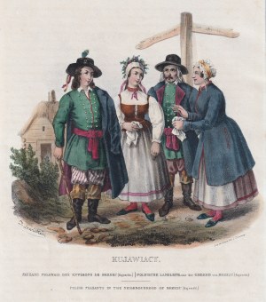 BREST KUJAWSKI. Residents of the Brest Kujawski area in traditional costumes