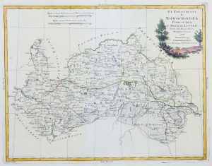 CANAL OGINSKY, CANAL ROYAL, NOVOGRUDOK, PODLASIE, BREST LIEVSKIY. Carte des voïvodies de Novogrudok, Podlasie et Brest