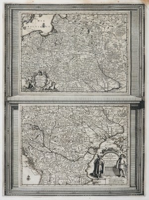 POLOGNE (appelée KORONA dans la Première République), GRAND PRINCE DE LITUANIE, UKRAINE, HONGRIE. Carte des terres de la Rzeczpospolita