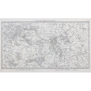 POŁOCK. Mapa okolic Połocka; pochodzi z: Gouvion Saint-Cyr: Atlas Des Mémoires