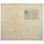 WOŁÓW. Mapa Księstwa Wołowskiego; oprac. J. Scultetus, wyd. Johannes Janssonius, Amsterdam 1649