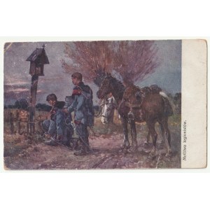 SAMBOR. Legionnaires' prayer. 1916 r. Censorship stamp