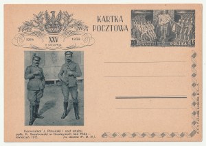 NIDA, ZAGAJ. Ensemble de 3 cartes postales. 25e anniversaire du fait d'armes des Légions