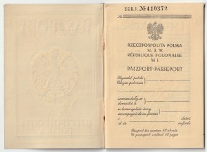 DIPLOMATIE. Passeport polonais en blanc (non rempli), impression. Imprimerie nationale 8.I.34