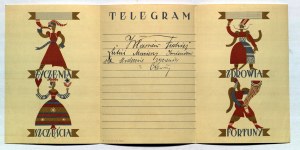 POCZTA Polska - Vilnius. Poľský poštový telegraf a telefón, 3 telegramy manželom Rozyckým s bydliskom vo Vilniuse