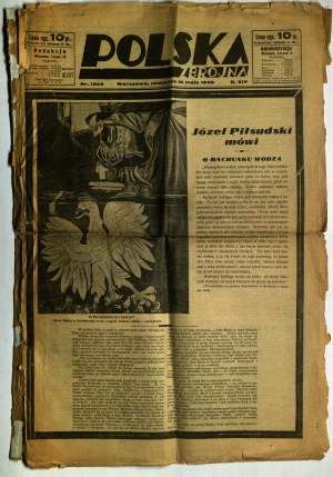 POLSKA Zbrojna. Nr. vom 16.05.1935, ganz der Person des Marschalls und der Beerdigungszeremonie gewidmet