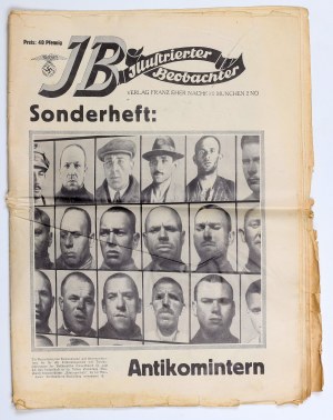 SPECIAL 1938 issue of the illustrated Nazi weekly Illustrierten Beobachter in honor of the Anti-Comintern Pact.