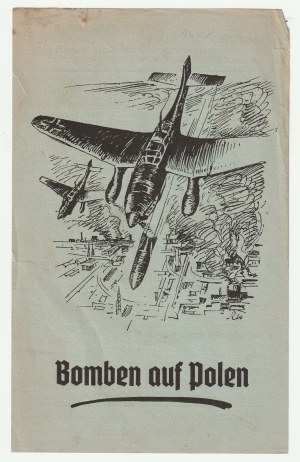CAMPAGNA DI SETTEMBRE. Due volantini (stampe fronte/retro) che promuovono libri sul bombardamento della Polonia nel settembre 1939.