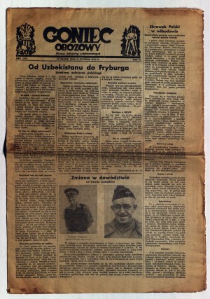 GONIEC Obozowy, 2 nry czasopisma wydawanego przez żołnierzy 2 Dywizji Strzelców Polskich gen. Bronisława Prugara-Ketlinga