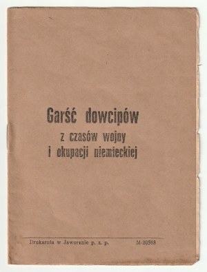 Několik vtipů z války a německé okupace. Anonymní brožura (autor používal monogram Z. K.) vydaná po válce.