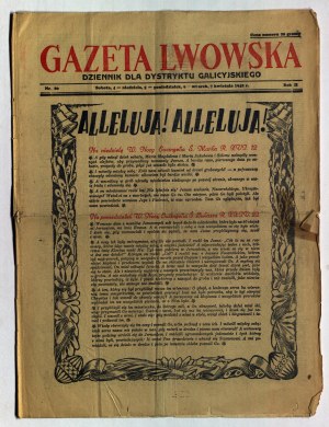 GAZETA Lwowska. Zeitschrift für den Distrikt Galicien. 7 Ausgaben.