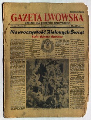 KATYŃ. GAZETA Lwowska.: 1) nr z 10.05.1943, m. in. Dlaczego czerwona armia miała odbić Smoleńsk i in.