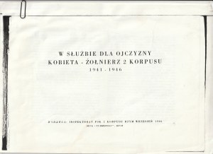 POLKI w Armii Andersa. Ve službě vlasti vojákyně 2. sboru 1941-1946