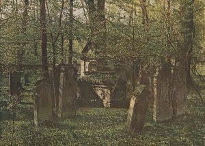 BRZEG DOLNY. Ancien cimetière juif. D'après une photo de Julius Hollos