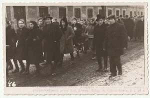 CZĘSTOCHOWA. Funeral procession of the Jewish Religious Association. 1946 r.