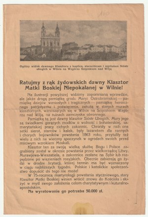 ZACHRAŇTE bývalý klášter Panny Marie Neposkvrněné ve Vilniusu z rukou Židů!