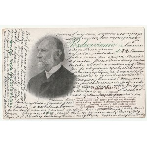 MAŁECKI Antoni (1821-1913). Pocztówka z podobizną wybitnego uczonego