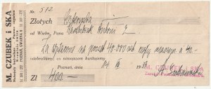 POZNAŇ. Sbírka 11 dokumentů týkajících se výstavby domu Antoniho Kaszubiaka v roce 1939.